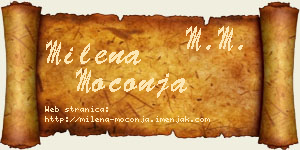 Milena Moconja vizit kartica